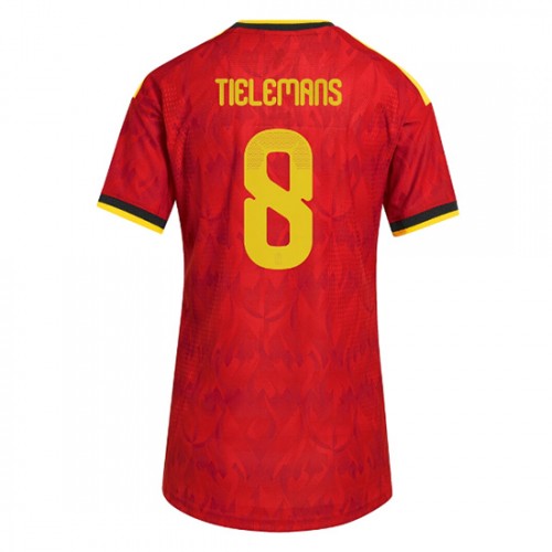 Belgie Youri Tielemans #8 Dámské Domácí Dres MS 2026 Krátkým Rukávem Belgie Youri Tielemans #8 Dámské Domácí Dres MS 2026 Krátkým Rukávem